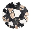 ZUO Baia Iron and Terrazzo Coffee Table in Multi-Color