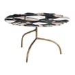ZUO Baia Iron and Terrazzo Coffee Table in Multi-Color
