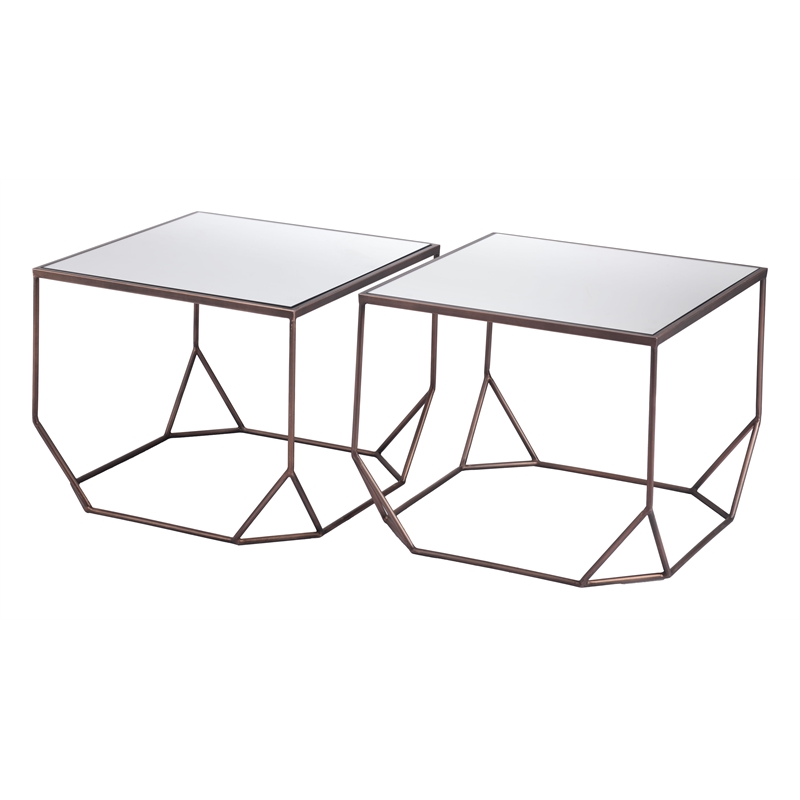 Arzon Coffee Table Set (2-Piece) Bronze