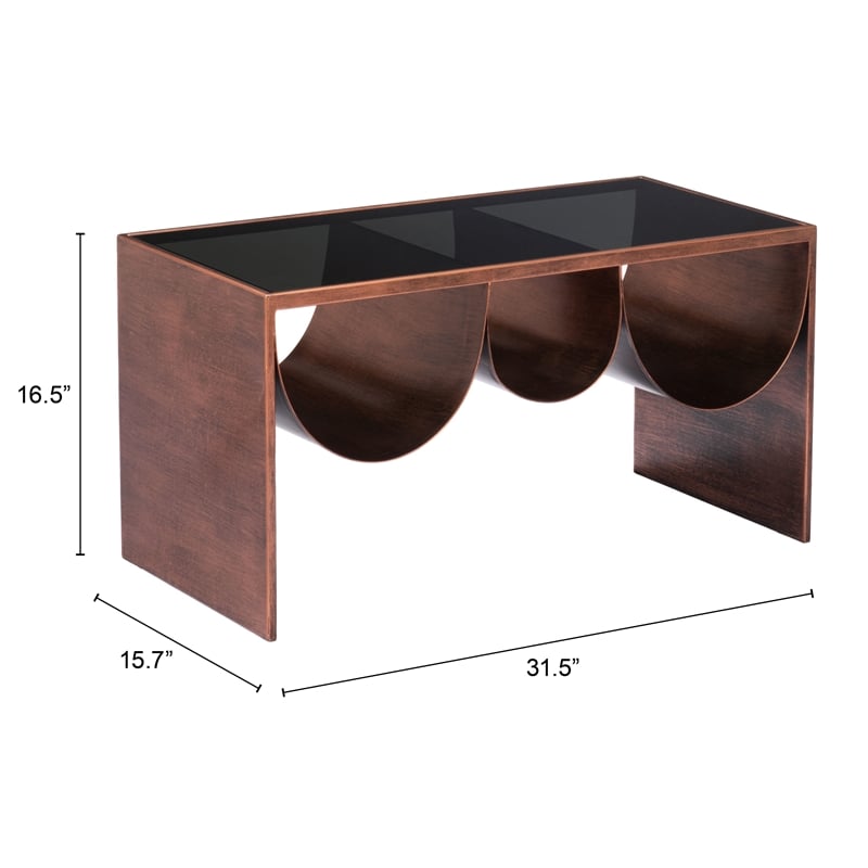 Aveiro Coffee Table Copper & Black