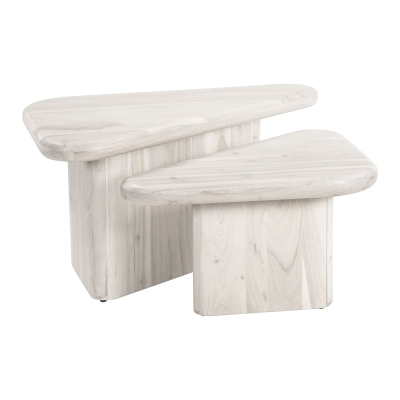Navidic Coffee Table Set (2-Piece) Whitewashed