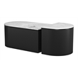 ZUO Ormara Marble-Top Coffee Table Set in White & Black (Set of 2)
