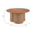 ZUO Soka Aluminum and Polyethylene Coffee Table in Natural
