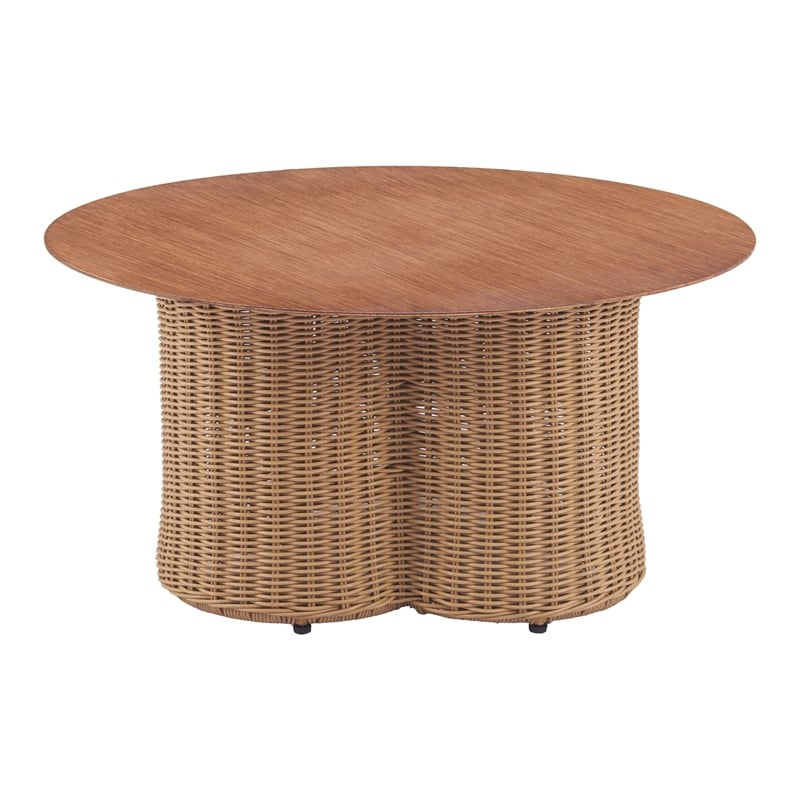 ZUO Soka Aluminum and Polyethylene Coffee Table in Natural