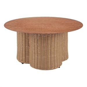 ZUO Soka Aluminum and Polyethylene Coffee Table in Natural