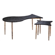 Norden Coffee Table Set (2-Piece) Black & Bronze