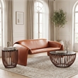 ZUO Kafig Recycled Sand Cast Glass and Iron Coffee Table in Bronze
