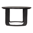 ZUO Divin Recycled Sand Cast Glass and Aluminum Coffee Table in Black
