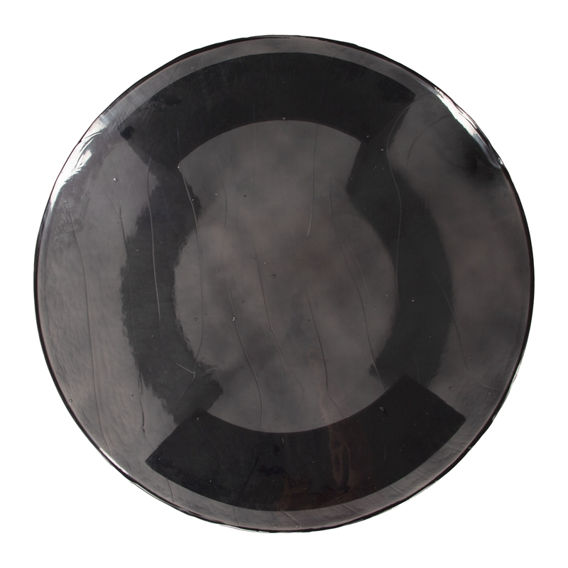 ZUO Divin Recycled Sand Cast Glass and Aluminum Coffee Table in Black