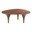 ZUO Spiker Solid Mango Wood Coffee Table in Walnut