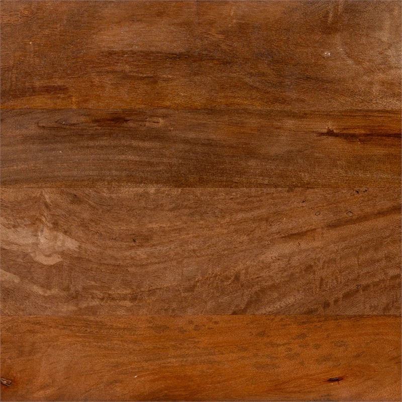 ZUO Spiker Solid Mango Wood Coffee Table in Walnut