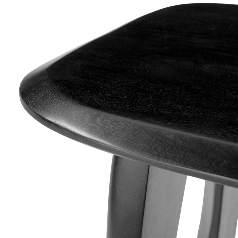 ZUO Arasan Solid Acacia Wood Accent Table in Black