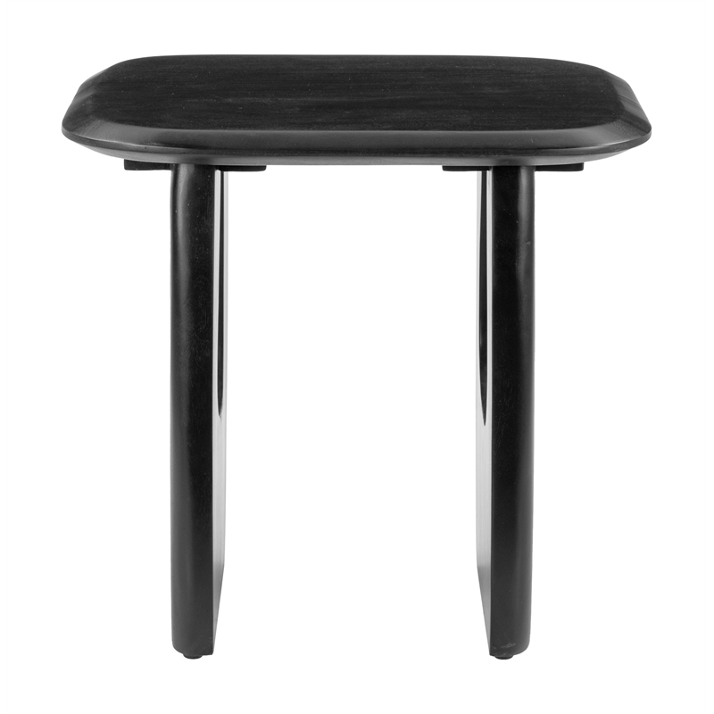 ZUO Arasan Solid Acacia Wood Accent Table in Black