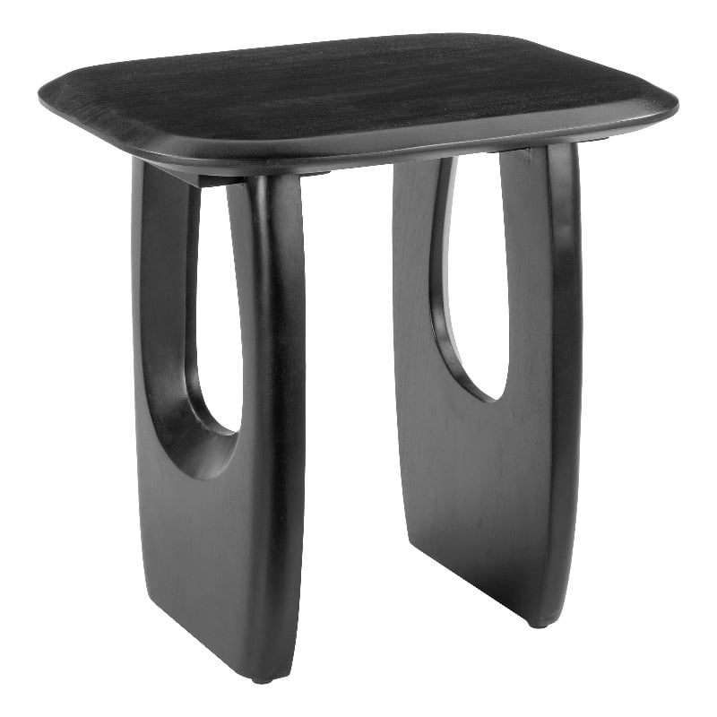 ZUO Arasan Solid Acacia Wood Accent Table in Black
