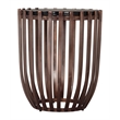 ZUO Kafig Recycled Sand Cast Glass and Iron End Table in Bronze
