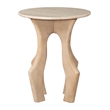 Eda Side Table White & Natural