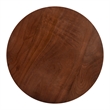 ZUO Stuk Marble and Wood End Table in Brown & White