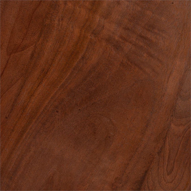 ZUO Stuk Marble and Wood End Table in Brown & White