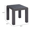 Rolig Side Table Black