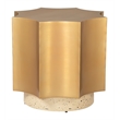 Osam Side Table Gold & Beige