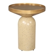 Cendre Side Table Gold & Beige