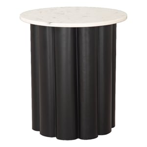 Slika Side Table White & Black