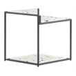 ZUO Miste Faux Terrazzo Stone Top Side Table in Multi-Color/Black Base