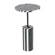 ZUO Regles Marble-Top and Iron End Table in Multi-Color