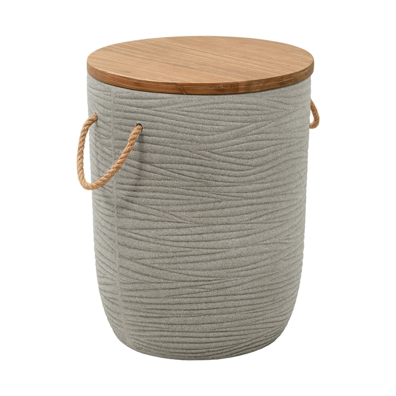 Biban Side Table Natural & Gray