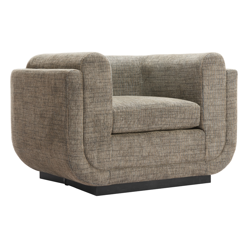 Sereneu Accent Chair Green Tweed