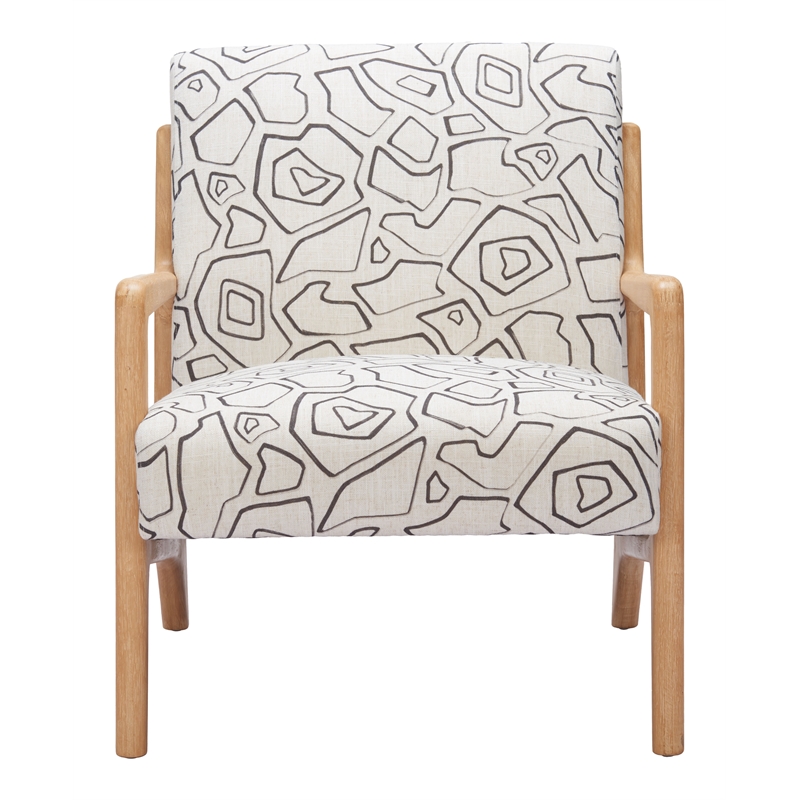 Runa Accent Chair Beige & Natural