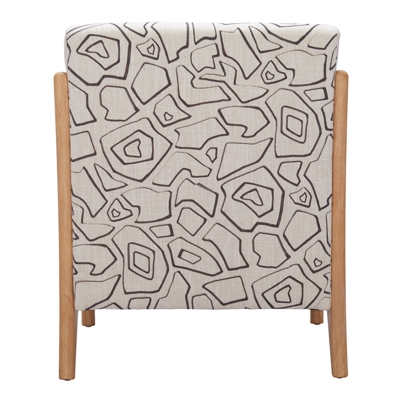 Runa Accent Chair Beige & Natural