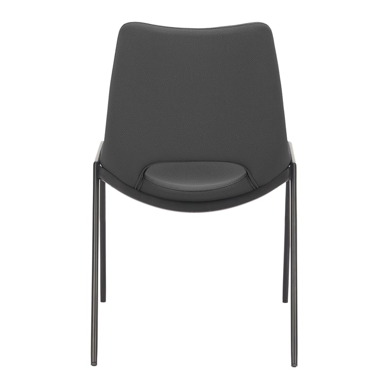 Desi Armless Dining Chair (Set of 2) Black