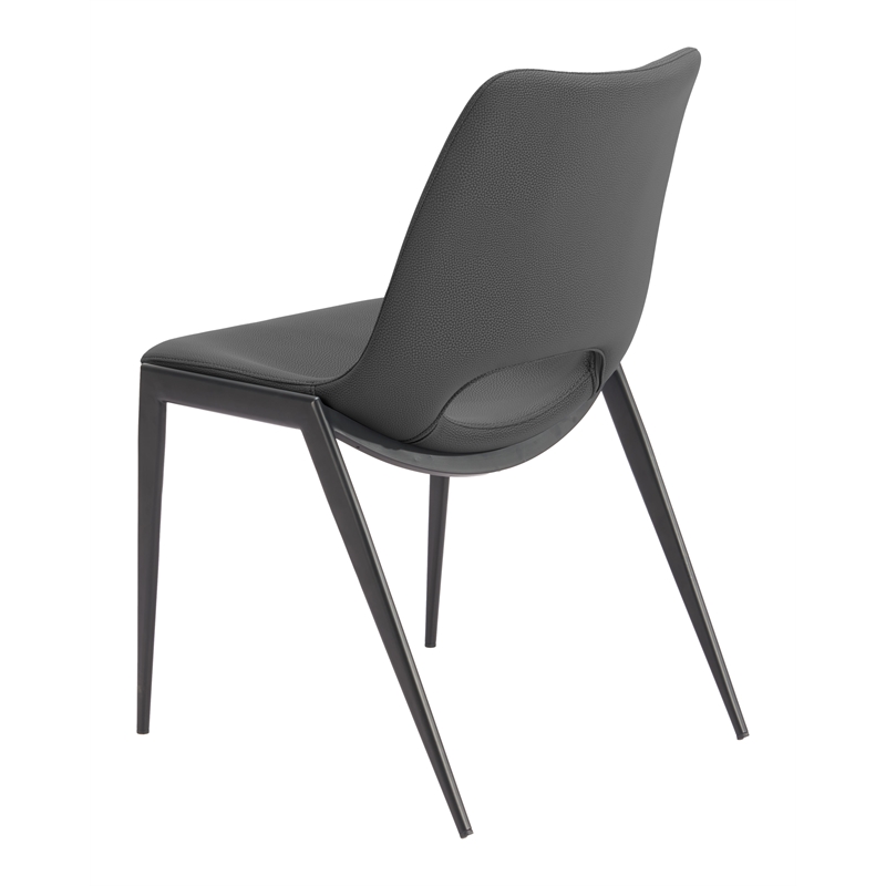 Desi Armless Dining Chair (Set of 2) Black