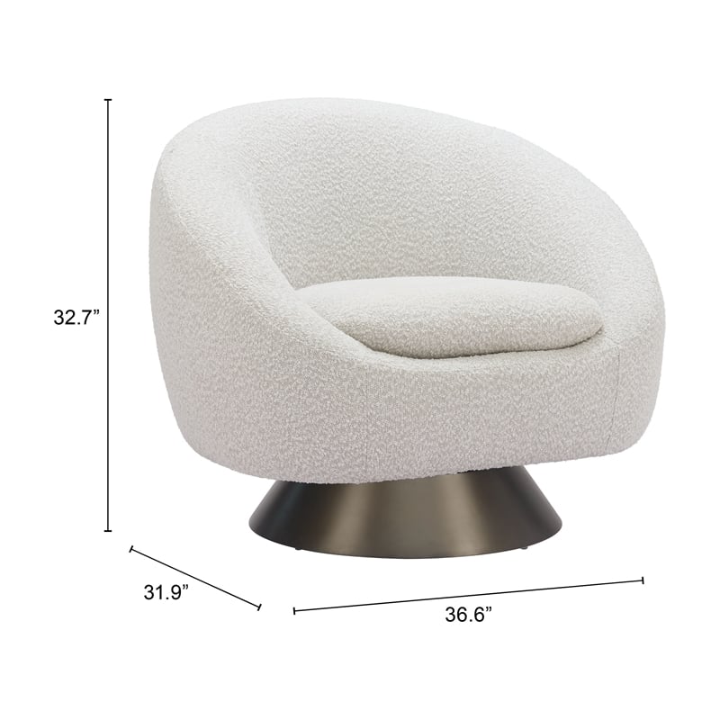 Modan Swivel Chair Misty Gray
