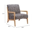 Runa Accent Chair Gray & Natural