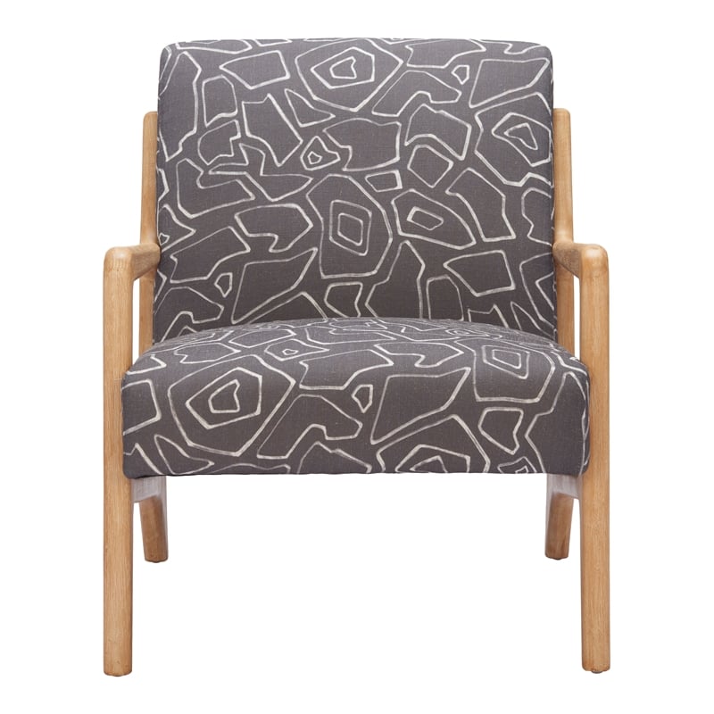 Runa Accent Chair Gray & Natural