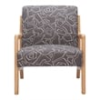 Runa Accent Chair Gray & Natural