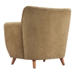 ZUO Hako Velveteen Strips Corduroy Fabric Accent Chair in Olive Green