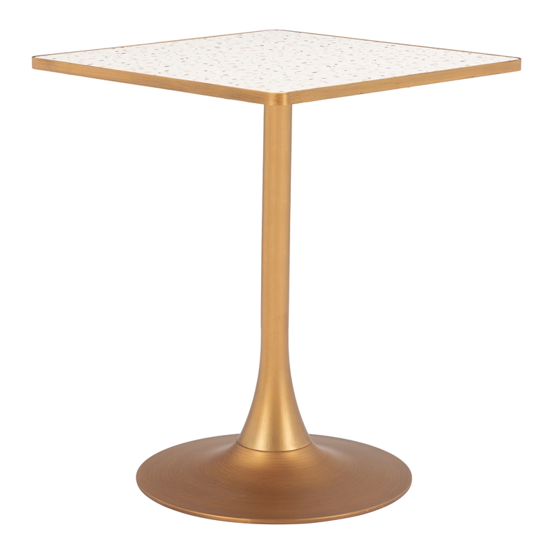 Spot Bistro Table Beige & Gold