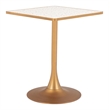 Spot Bistro Table Beige & Gold
