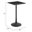 Valleta Bar Table Black