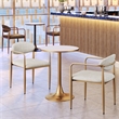 Bite Bistro Table Beige & Gold