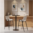 ZUO Derry MDF Top and Steel Frame Bar Table in Black