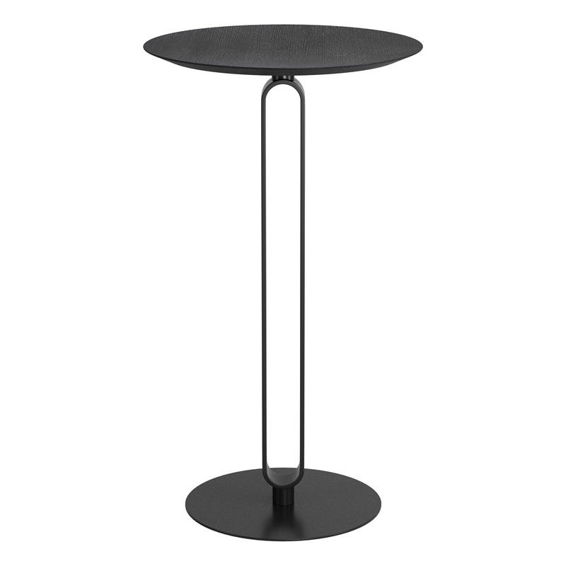 ZUO Derry MDF Top and Steel Frame Bar Table in Black