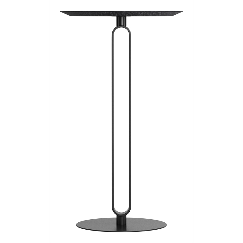 ZUO Derry MDF Top and Steel Frame Bar Table in Black