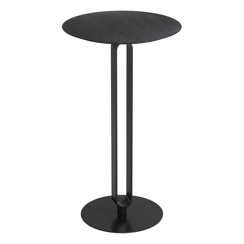 ZUO Derry MDF Top and Steel Frame Bar Table in Black