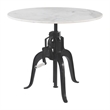 ZUO Mufid Marble and Iron Bistro Table in White & Black