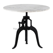 ZUO Mufid Marble and Iron Bistro Table in White & Black