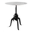 ZUO Mufid Marble and Iron Bistro Table in White & Black